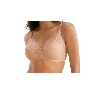 NEW Chantelle Size 40 H Rive Gauche Side Support Bra Nude Lace Underwire